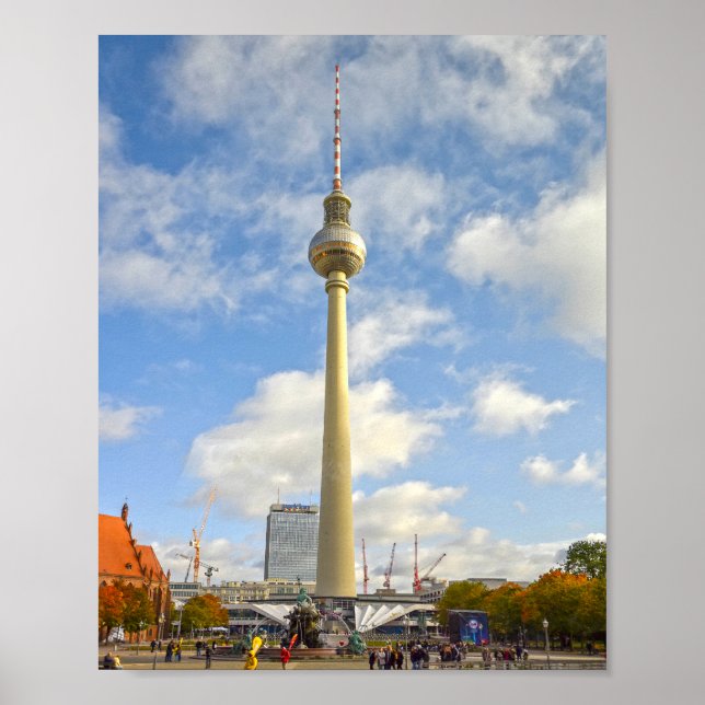 Fernsehturm, Berlin, Deutschland Poster (Vorne)