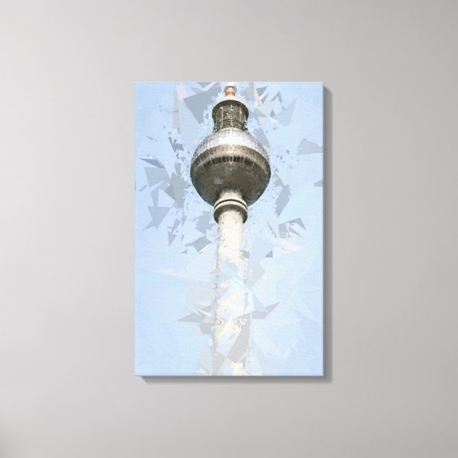 Fernsehturm Berlin Leinwanddruck (Vorderseite)