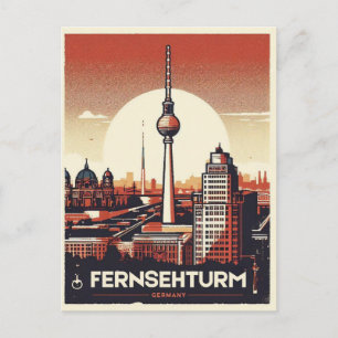 Fernsehturm, Berlin TV Tower Holiday trip Postkarte