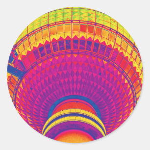 Fernsehturm (Fernsehturm), Berlin, Runder Aufkleber