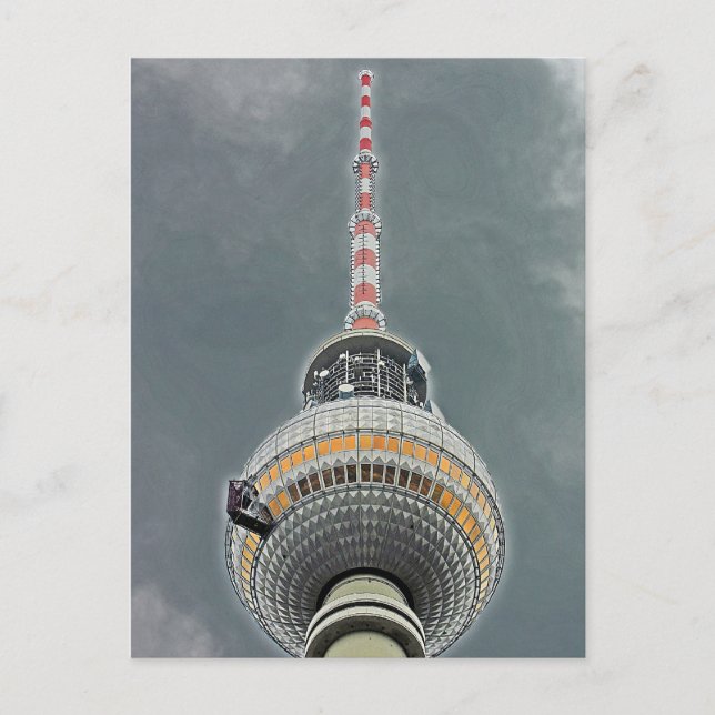 Fernsehturm (Fernsehturm), Berlin (TV2) Postkarte (Vorderseite)