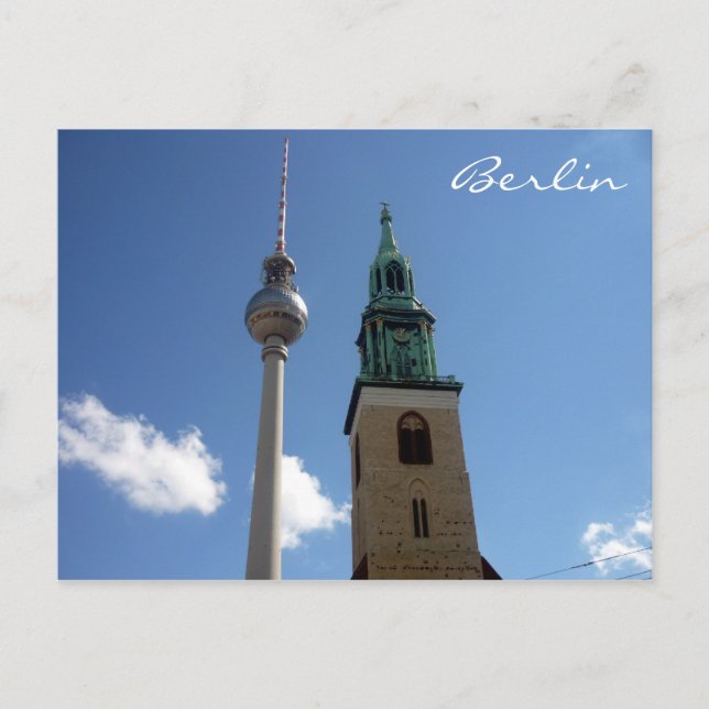 Fernsehturm Turm Postkarte (Vorderseite)