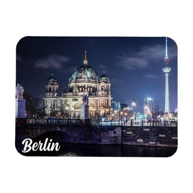 Fernsehturm und Berliner Dom in Berlin Magnet (Horizontal)