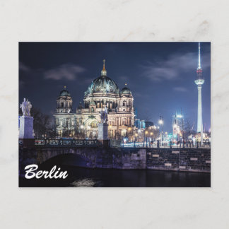 Fernsehturm und Berliner Dom in Berlin Postkarte