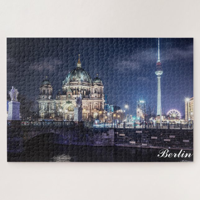 Fernsehturm und Berliner Dom in Berlin Puzzle (Horizontal)