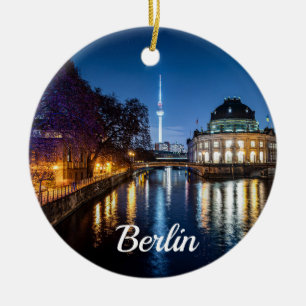 Fernsehturm und Museumsinsel in Berlin, Deutschlan Keramik Ornament