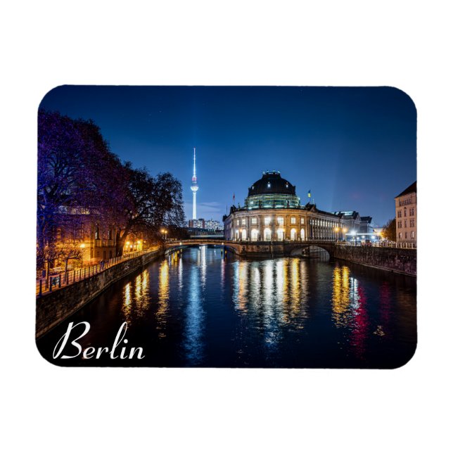 Fernsehturm und Museumsinsel in Berlin, Deutschlan Magnet (Horizontal)