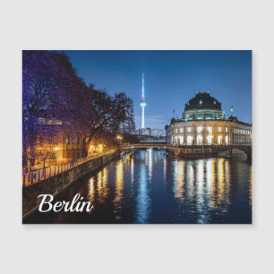 Fernsehturm und Museumsinsel in Berlin, Deutschlan Magnetkarte