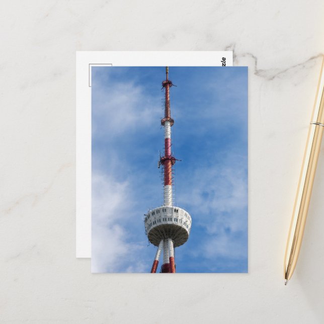 Fernsehturm von Tiflis Postkarte (Vorderseite/Rückseite Beispiel)