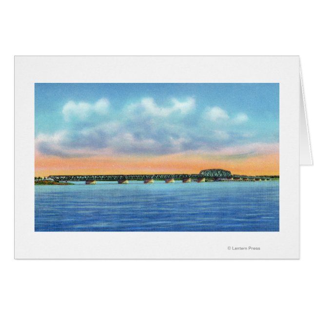 Fernsicht auf den See auf die Neue Brücke (Vorderseite (Horizontal))