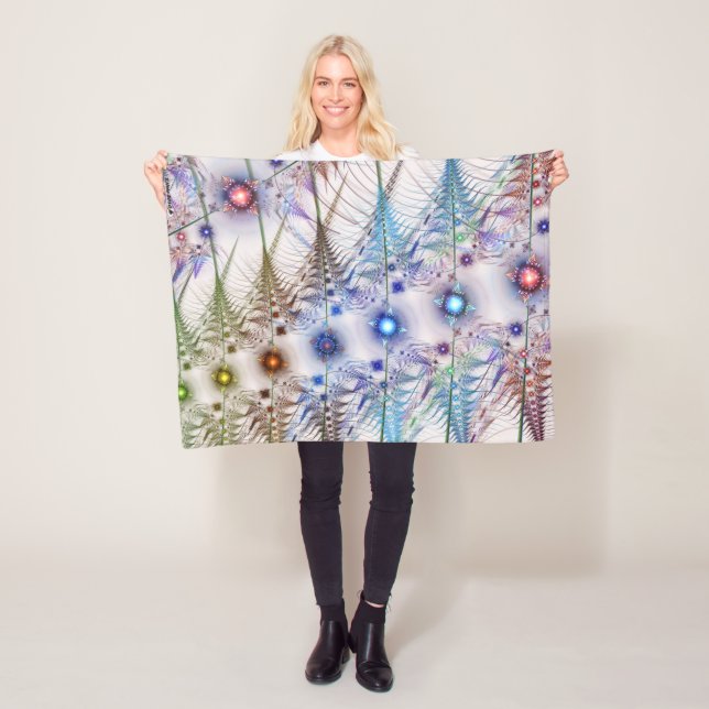 Ferns'N Blume Abstrakt Fleecedecke (Beispiel)