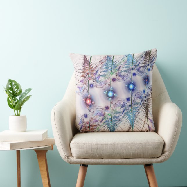 Ferns'N Blume Abstrakt Kissen (Stuhl )