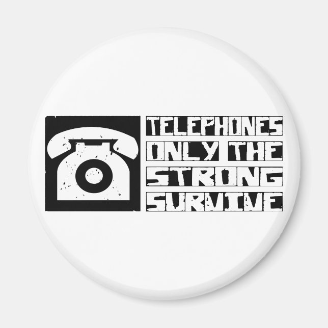 Fernsprechüberleben Magnet (Vorne)