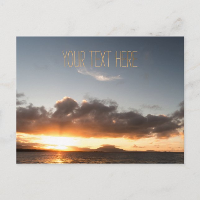 FernSunset | Dominikanische Republik Postkarte (Vorderseite)