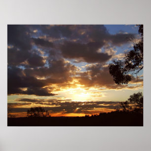 Ferntree Gully Sunset Poster