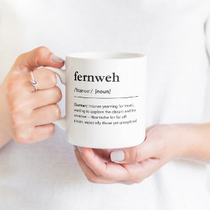 Fernweh Definition deutsches Wörterbuch Kaffeetasse