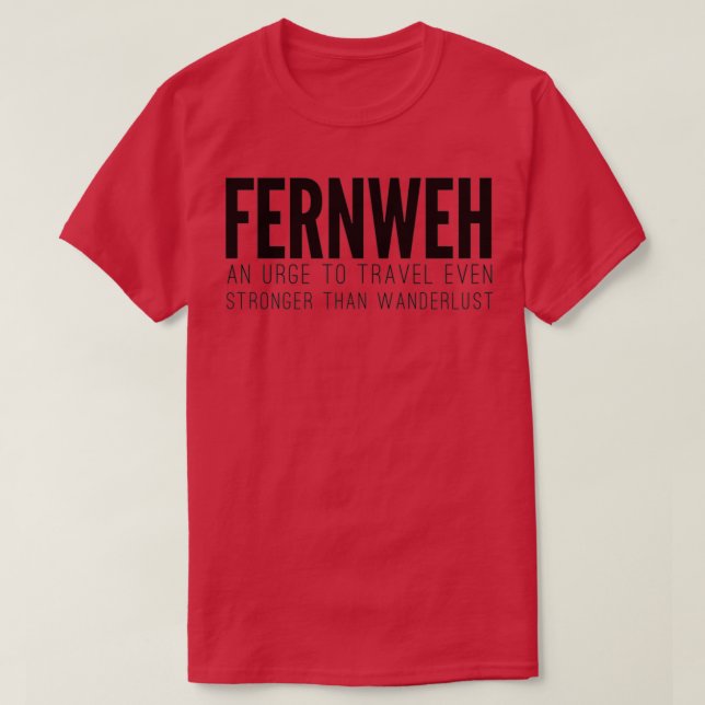 Fernweh T-Shirt (Design vorne)