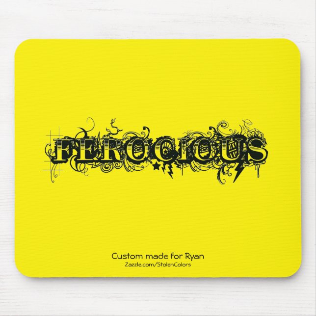 Ferocious Custom Made for your name Mousepad (Vorne)