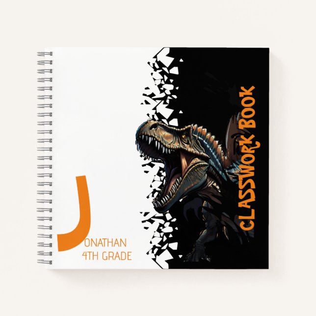 Ferocious Dino Spinosaurus Kinder Notizbuch (Vorderseite)