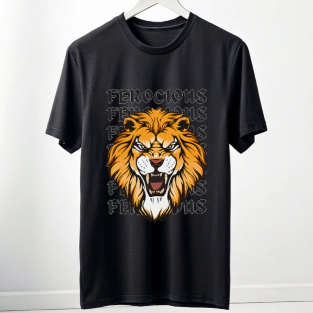 Ferocious Lion Graphic T-Shirt – Savage Alpha Gym  (Von Creator hochgeladen)