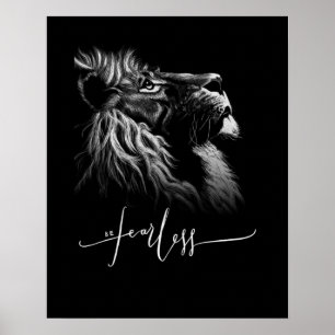 Ferocious Lion Poster