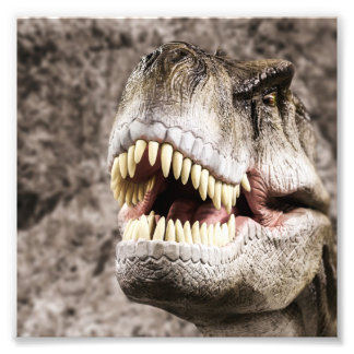 Ferocious T-Rex Head Fotodruck