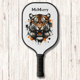 Ferocious Tiger Modern Monogram Pickleball Schläger