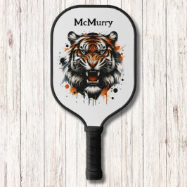 Ferocious Tiger Modern Monogram Pickleball Schläger