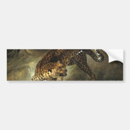 Ferocious Wild Leopard (von Jean-Baptiste Oudry) Autoaufkleber