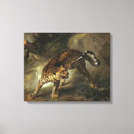 Ferocious Wild Leopard (von Jean-Baptiste Oudry) Leinwanddruck