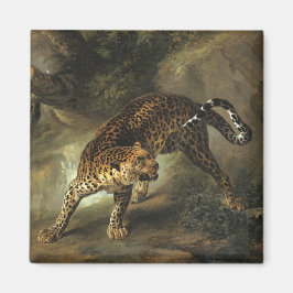 Ferocious Wild Leopard (von Jean-Baptiste Oudry) Magnet