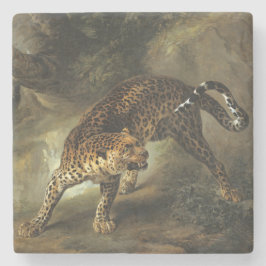 Ferocious Wild Leopard (von Jean-Baptiste Oudry) Steinuntersetzer