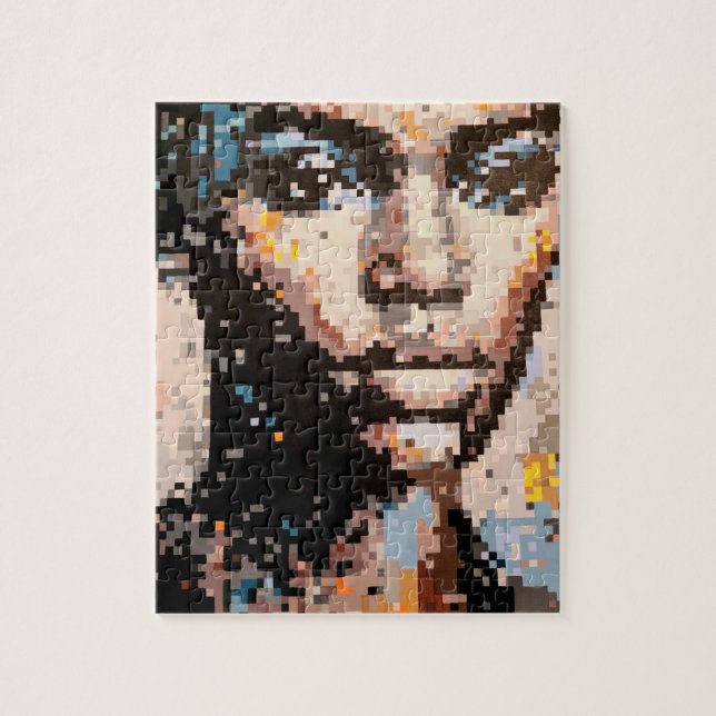 Ferocity Vibrant Pixel Art Portrait Puzzle (Vertikal)