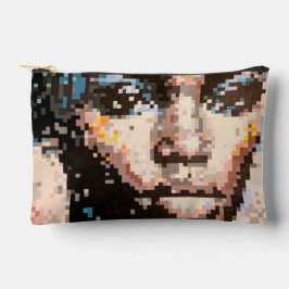 Ferocity Vibrant Pixel Art Portrait Zubehörtasche