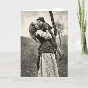 Ferraguti Liebe-Mutter-Sohn-Kinderkuss-Vintage Karte