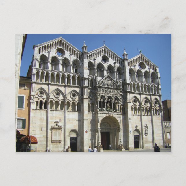 Ferrara (Italien) - cattedrale Postkarte (Vorderseite)