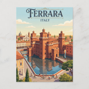 Ferrara, Italien Postkarte