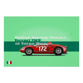 Ferrari 250P at the Targa Florio Poster