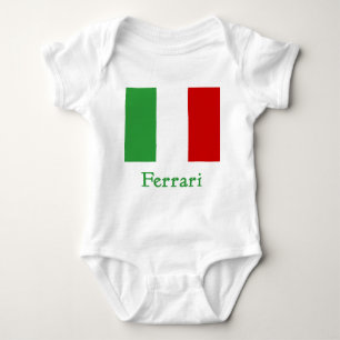Ferrari-Italiener-Flagge Baby Strampler