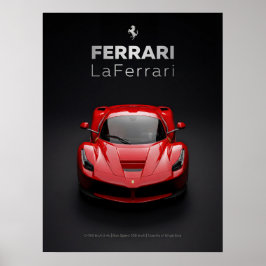 Ferrari LaFerrari Rotes Hypercar Poster