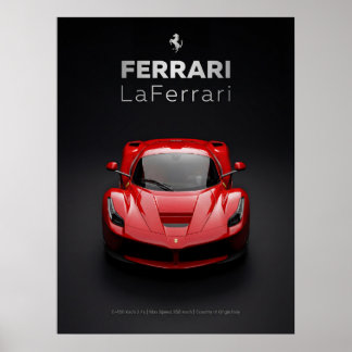 Ferrari LaFerrari Rotes Hypercar Poster