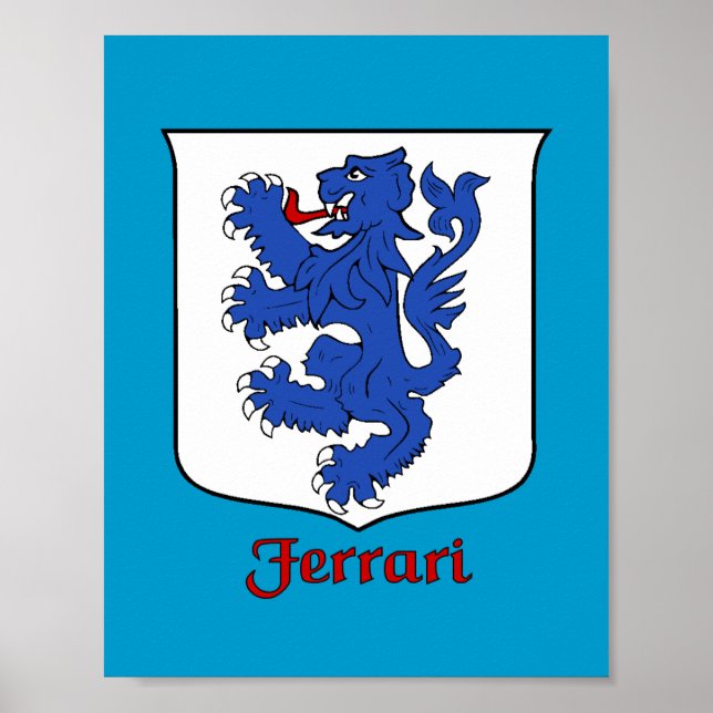 Ferrari-Produktreihe Schild (Vorne)