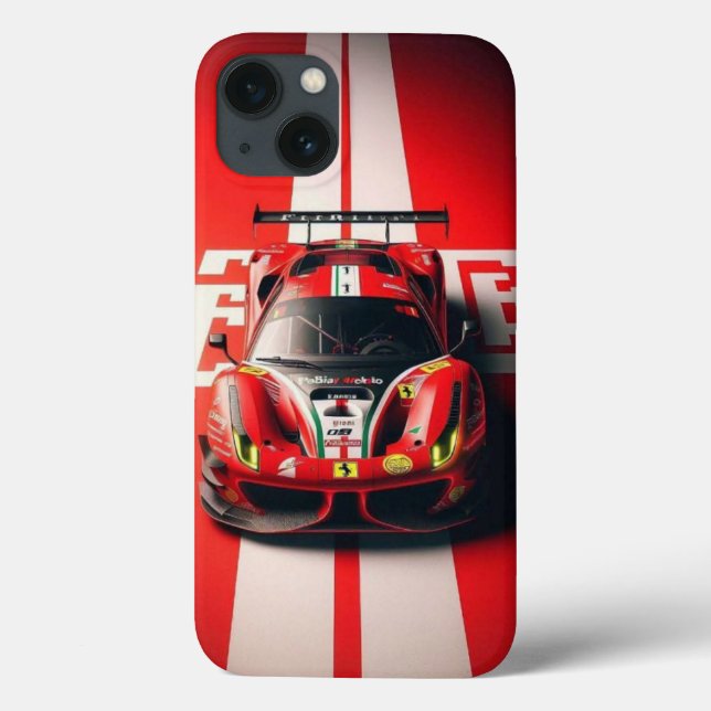 Ferrari Racing Edition: Rosso Corsa Speed A Case-Mate iPhone Hülle (Rückseite)