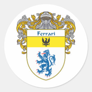 Ferrari-Wappen (mantled) Runder Aufkleber