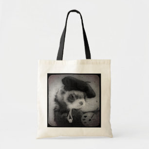 Ferret als Künstler Tragetasche