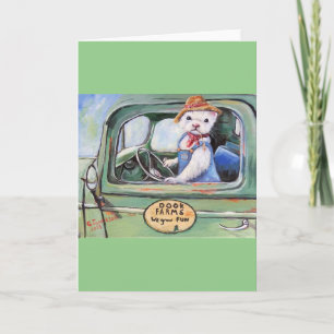 Ferret Bauer Dook Farm Blank Card Karte