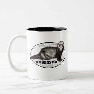 Ferret besessen * mit Sable Ferret Zweifarbige Tasse