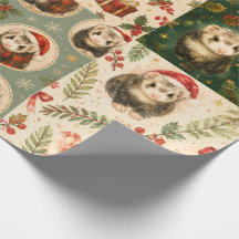 Ferret Christmas Montague Geschenkpapier