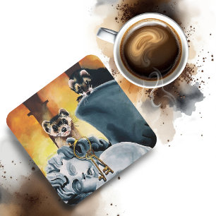 Ferret Dieves Getränkeuntersetzer