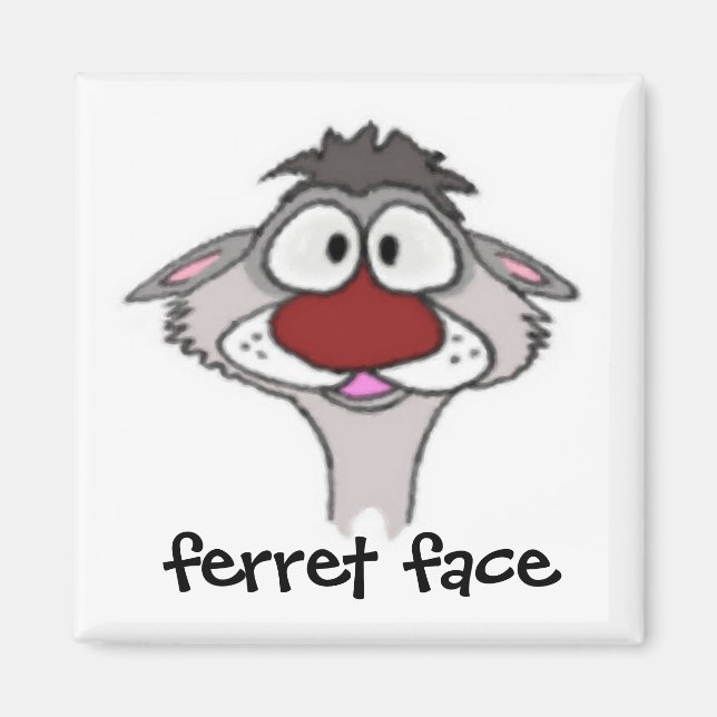 Ferret Face Magnet (Vorne)
